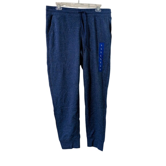 Champion Elite Blue Heather Space Dye Jogger Pants Large New - Picture 2 of 8